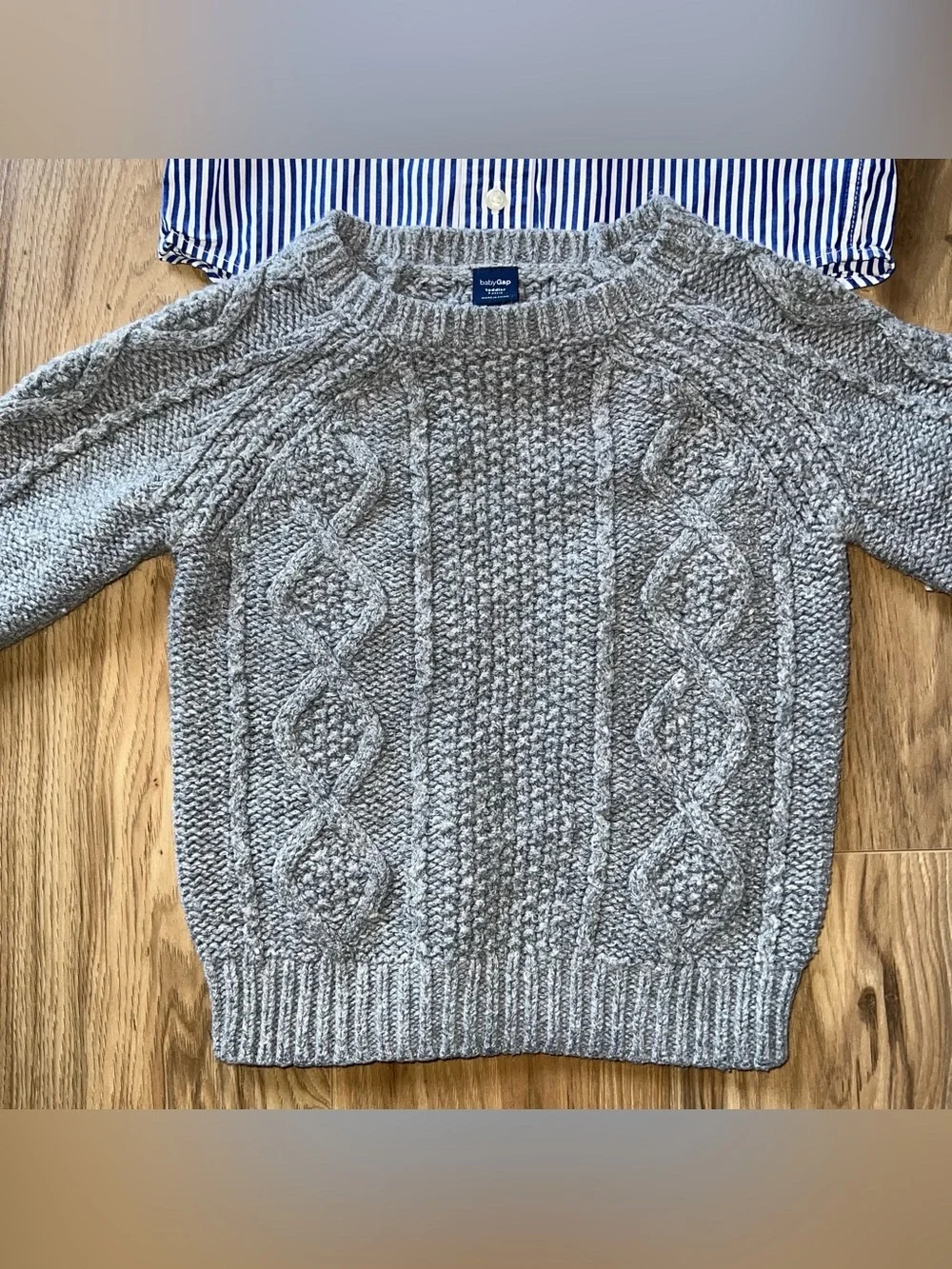 Ralph Lauren Baby Gap Boys Toddler 2T Dress Shirt Cable Knit Sweater Bundle